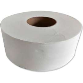 JRT Jr. Jumbo-Junior Bath Tissue, 2-Ply, White, 3.1" x 1000 ft, 12/Case