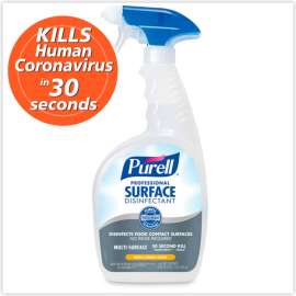 PURELL Professional Surface Disinfectant, Fresh Citrus, 32 oz Spray Bottle, 6/Carton