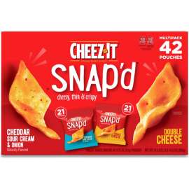 Cheez-It Snap'd Crackers, Variety Pack, 0.75 oz, Pack of 42