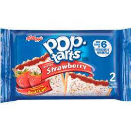 Kellogg's Pop Tarts, Frosted Strawberry, 3.67 oz., 2/Pack, 6 Packs/Box