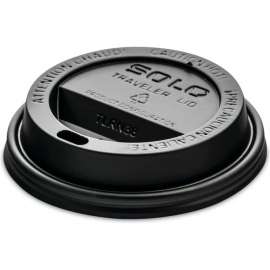 SOLO Cup Company Traveller Cappuccino Style Dome Lids For 8 oz Hot Cup, Pack of 1000