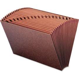 Smead Leather-Like A-Z Open Accordion Expanding File W/ 21 Pockets, Fits Legal-Sized Documents