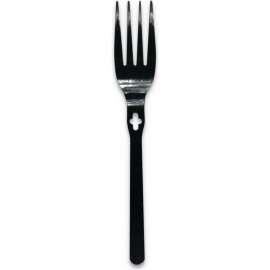 WeGo Polystyrene Fork, 18"L, Black, Pack of 1000