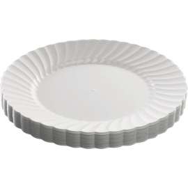 WNA Classicware Plastic Plates, 9" Dia., White, Pack of 180