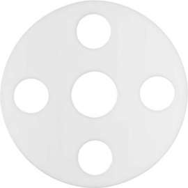Full Face Compressible PTFE Flange Gasket for 1/2" Pipe-1/16" Thick - Class 150