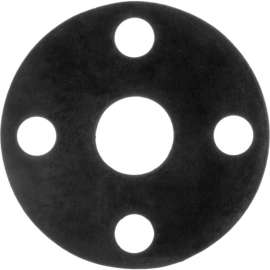 Full Face EPDM Flange Gasket for 4" Pipe-1/16" Thick - Class 150
