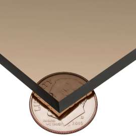 USA Sealing Polycarbonate Sheet 24"L x 24"W x 1/4" Thick, Bronze