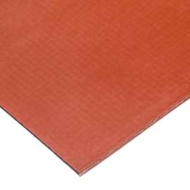 Fiberglass Fabric-Reinforced Silicone Rubber Sheet No Adhesive, 70A, 1/16" Thick x 36"W x 24"L