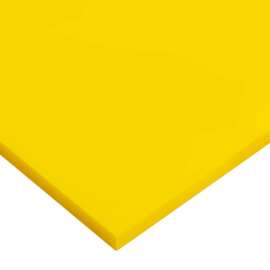 USA Sealing Cast Acrylic Sheet 96"L x 48"W x 1/8" Thick, Yellow