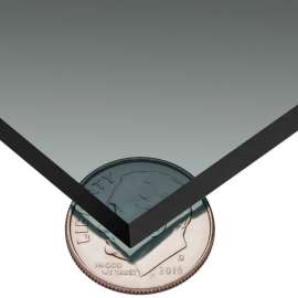 USA Sealing Cast Acrylic Sheet 24"L x 12"W x 3/16" Thick, Gray