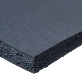Fire Retardant Silicone Foam With High Temp Adhesive - 1/2" Thick x 12"W x 24"L