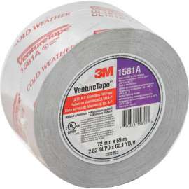 3M VentureTape UL181A-P Foil Tape, 3 IN x 60 Yards, 1581-G076