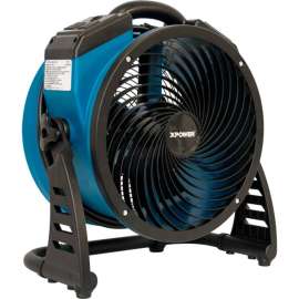 XPOWER P-26AR 1300 CFM 4 Speed Industrial Axial Air Mover, Blower, Fan with Built-in Power Outlets