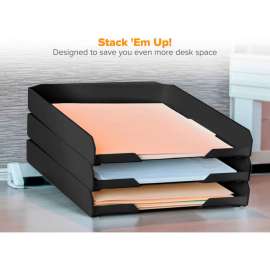 Bostitch Konnect Letter Tray, Black
