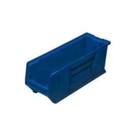 Quantum Plastic Hulk Stacking Bin, 8-1/4"W x 24"D x 9"H, Blue