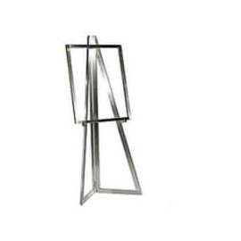 Floor Standing Folding Easel - Satin Chrome