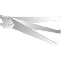 10" Adjustable Tap-In Style Shelf Bracket - Chrome