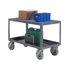 Global Industrial Portable Steel Table w/2 Shelves, 1200 lb. Capacity, 36"L x 24"W x 33-1/2"H