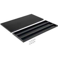 Global Industrial Shelves For 48"Wx24"D Storage Cabinet, Black, 2 Pack