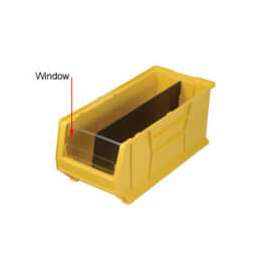 Quantum Clear Window WUS952 For Hulk Bins QUS952, 11 x 23-7/8 x 7, Price Per Package of 4