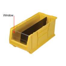 Quantum Clear Window WUS953/973 For Hulk Bins QUS953, 11 x 23-7/8 x 10, Price Per Package of 4