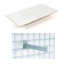 Global Industrial 36"X12" Melamine Wood Shelves With Brackets Package Of 3