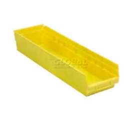Plastic Nesting Storage Shelf Bin QSB206 6-5/8"W x 23-5/8"D x 6"H Yellow