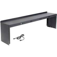 Global Industrial Steel Power Riser, 72"W x 15"D, Black