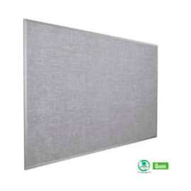 Balt Vin-Tak Tackboard with Aluminum Trim 48"W x 33-3/4"H, Gray