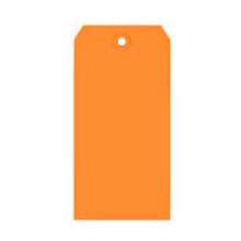 Global Industrial Shipping Tag #6, 5-1/4"L x 2-5/8"W, Orange, 1000/Pack
