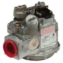 Gas Valve - 1" Inlet, Straight-Thru Side Outlets, 3.5" W.C. Nat. Gas