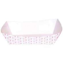 Paper Food Baskets, 25 lbs. Capacity, Red/White, 500 ct
