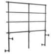 NPS - Black Steel 32"H Tapered Riser Guard Rails