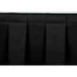 NPS - Black 8"L x 8"H Box Pleat Stage Skirting