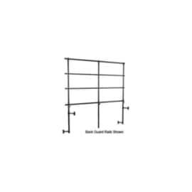NPS - Black Steel Side Guard Rails for 2-Level Choral Risers