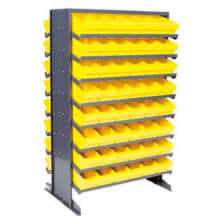Quantum QPRD-601 Double Sided Rack 24"x36"x60" with 96 Yellow Euro Drawers