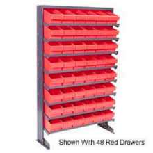 Quantum QPRS-801 Single Sided Rack 12"x36"x60" with 24 Gray Euro Drawers