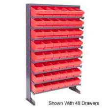 Quantum QPRS-801 Single Sided Rack 12"x36"x60" with 24 Red Euro Drawers