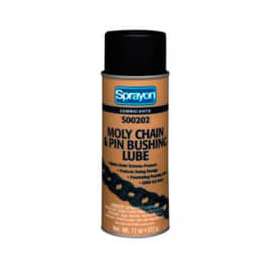 Sprayon LU202 Moly Chain Lubricant, 11 oz. Aerosol Can - s00202000
