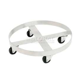 Global Industrial Stainless Steel Drum Dolly for 55 Gallon Drum - 800 Lb. Capacity