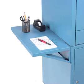 Global Industrial Set Of 2 Blue Side Shelves For Security Audio Visual Cart