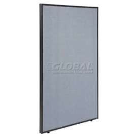 Interion Office Partition Panel, 48-1/4"W x 60"H, Blue