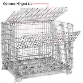 Global Industrial Hinged Lid for 40 X 48 Folding Wire Containers