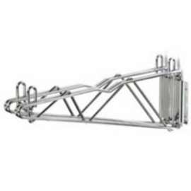 Nexel Chrome, Fixed Double Shelf Wall Mount Bracket, 21"D