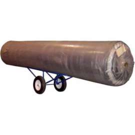 Portable Carpet Dolly Cart CARPET-45-FF with Flat-Free Casters 500 Lb.