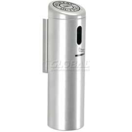 Smokers Outpost Wall Mounted Ashtray, Silver