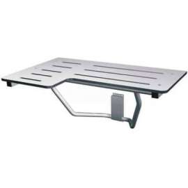 Frost Retractable Wall Mounted Shower Seat - Stainless/White - 975R
