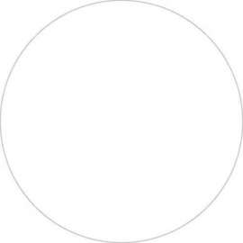 3/4" Dia. Round Removable Paper Labels, White, Roll of 500