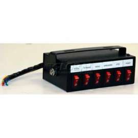 Switch Box, 6-Function, Illuminated-On