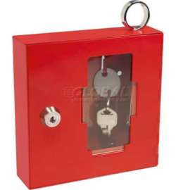 Barska Breakable Emergency Key Box with Attached Hammer A Style, 6"W x 1-5/8"D x 6"H